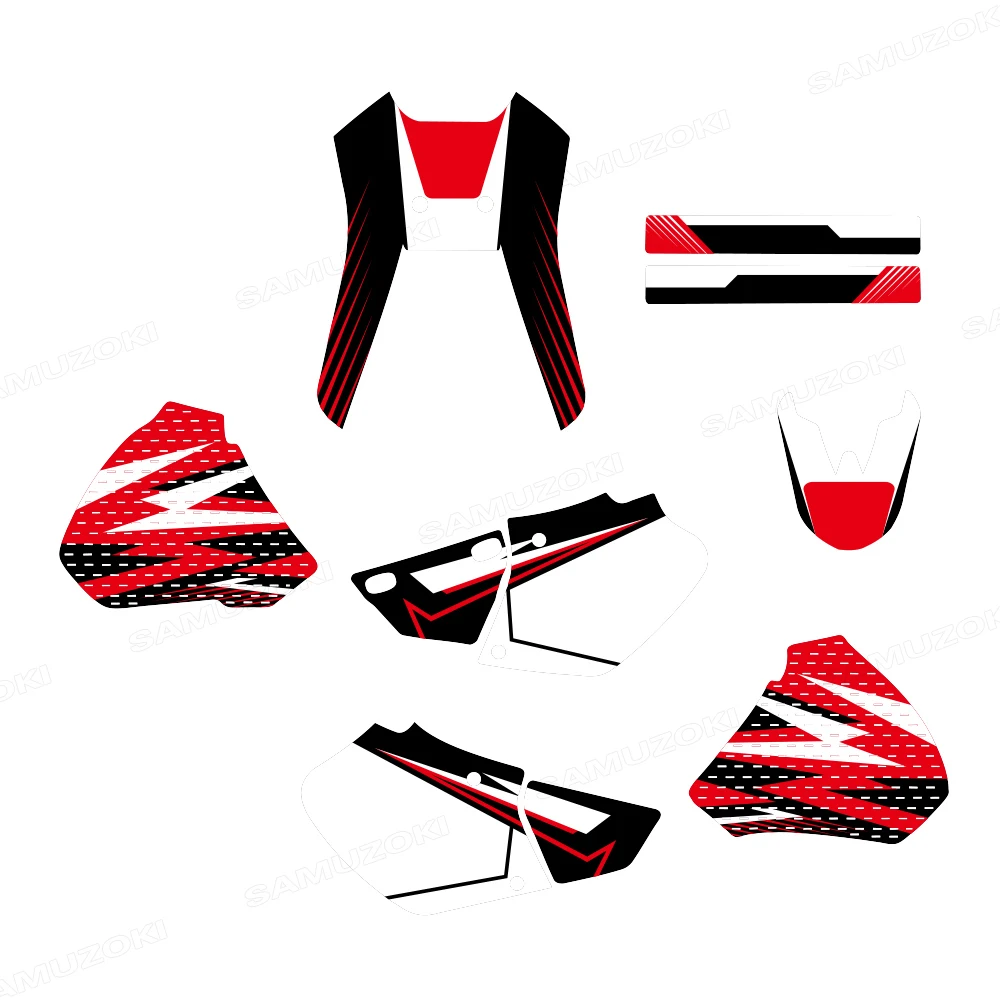 Motorcycle Full Set Fairing Graphics Background Decal Sticker Fit for Honda XR250 XR400 XR 250 400 1996-2004 2003 2002 2001 2000