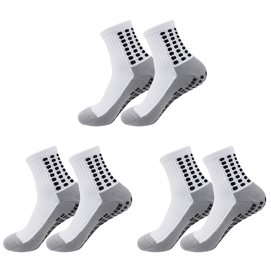 3 Pairs New Fashionable Wear-resistant Hiking Socks Men Women Sports Socks Non-slip Silicone Bottom Soccer Outdoor Sport Socks