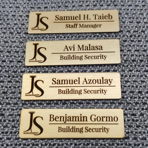 70*20 mm Personalisierte Brooscha, aufgezeichnet mit Ihrem Textlogo, kommerzieller Identifikationsplatte, Edelstahl, Metall, Mailbox, Etikett, Namenszeichen 10 Hauptverkäufe Custom Pin - №3