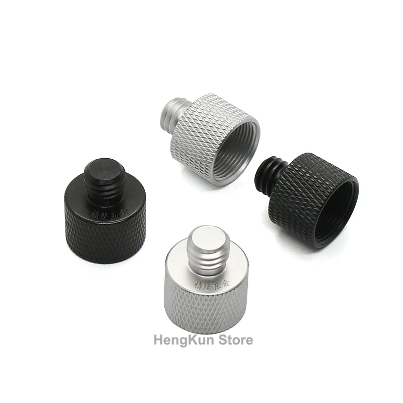 Dado di conversione vite per fotocamera 2pc da 5/8 a 3/8 a 1/4 pollici supporto adattatore per treppiede DSLR piastra a sgancio rapido supporti fotocamera Acc