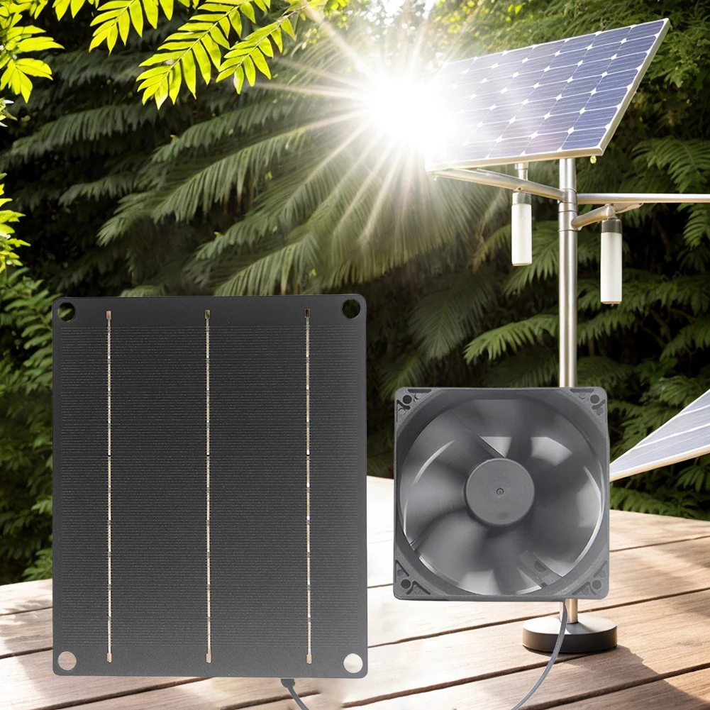 

Солнечный вытяжной вентилятор 6В 6Вт, водонепроницаемый, для подвалов, крыш, курятников, теплиц, сараев, домиков для животных