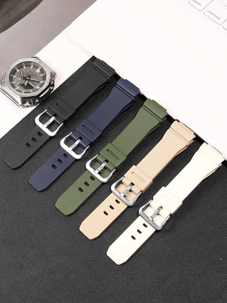 Resin Watch Strap Is Suitable for Casio GM-S2100 GM5600 Octagonal Oak Series Silicone Strap for Men and Women