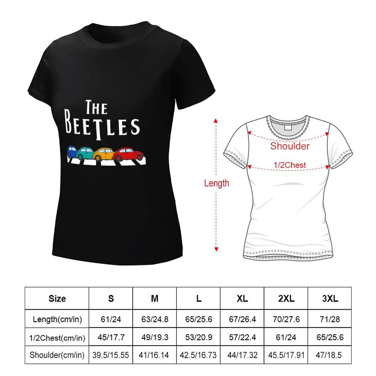 The Beetles On Abbey Road The Beetles On Abbey RoadFor Beetles Lover T-Shirt Blouse t shirt Women