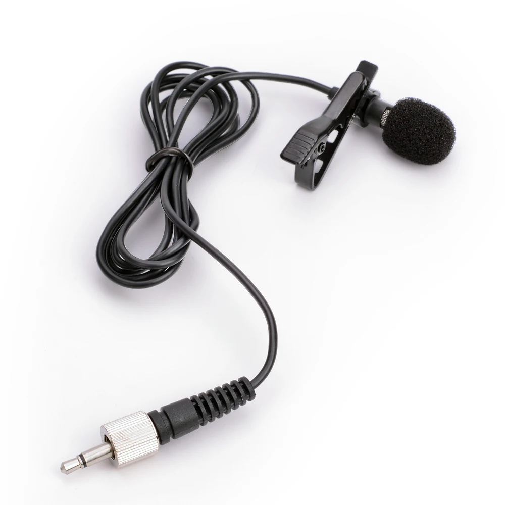 Professional Lavalier Lapel Tie Clip Cardioid Condenser Microphone For Sennheiser Wireless BodyPack Transmitter 3.5 mm Lockable