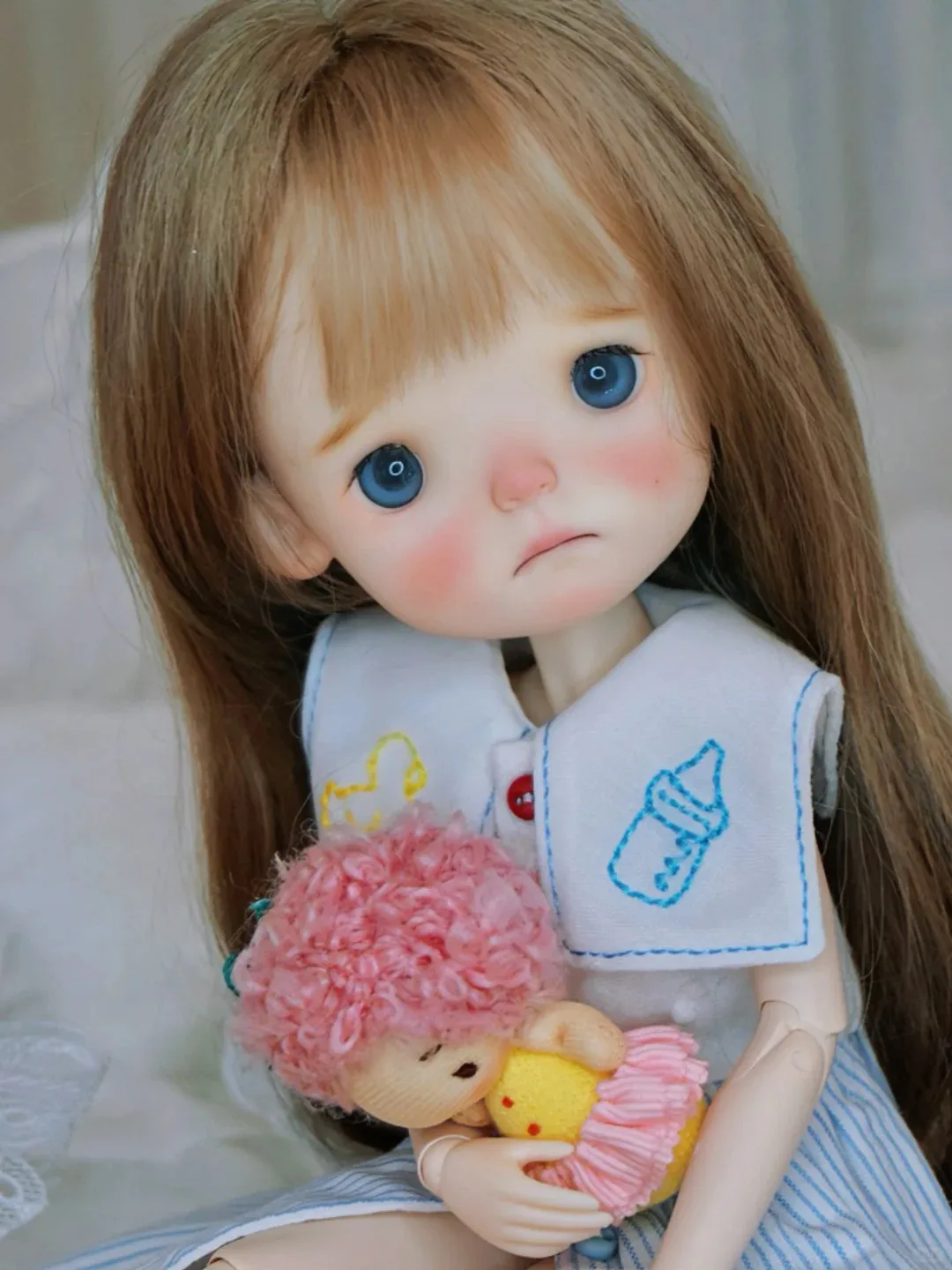 

New BJD doll 1/6-xiaop large head nana series doll resin material DIY makeup doll model toy Multiple from stock