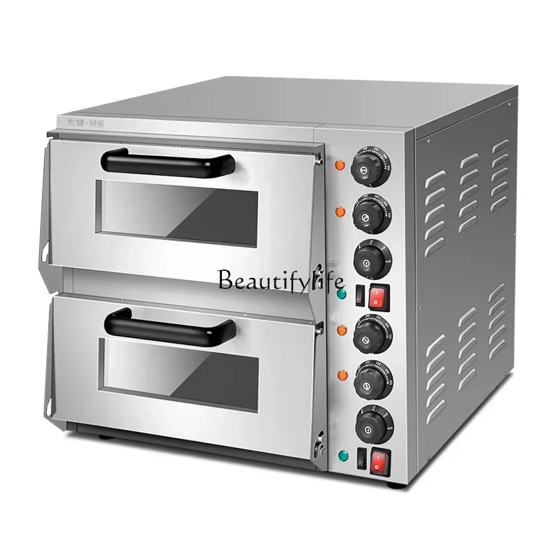 Hot Air Stove Oven Commercial Large Capacity Baking Single Layer Double Layer Pizza Oven Cake Bread Electric Oven