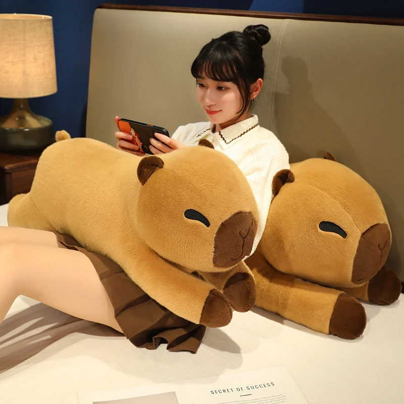 Cartoon Animal Game Capybara Cloth Doll Plush Water Guinea Pig Appease Toys Birthday Gifts