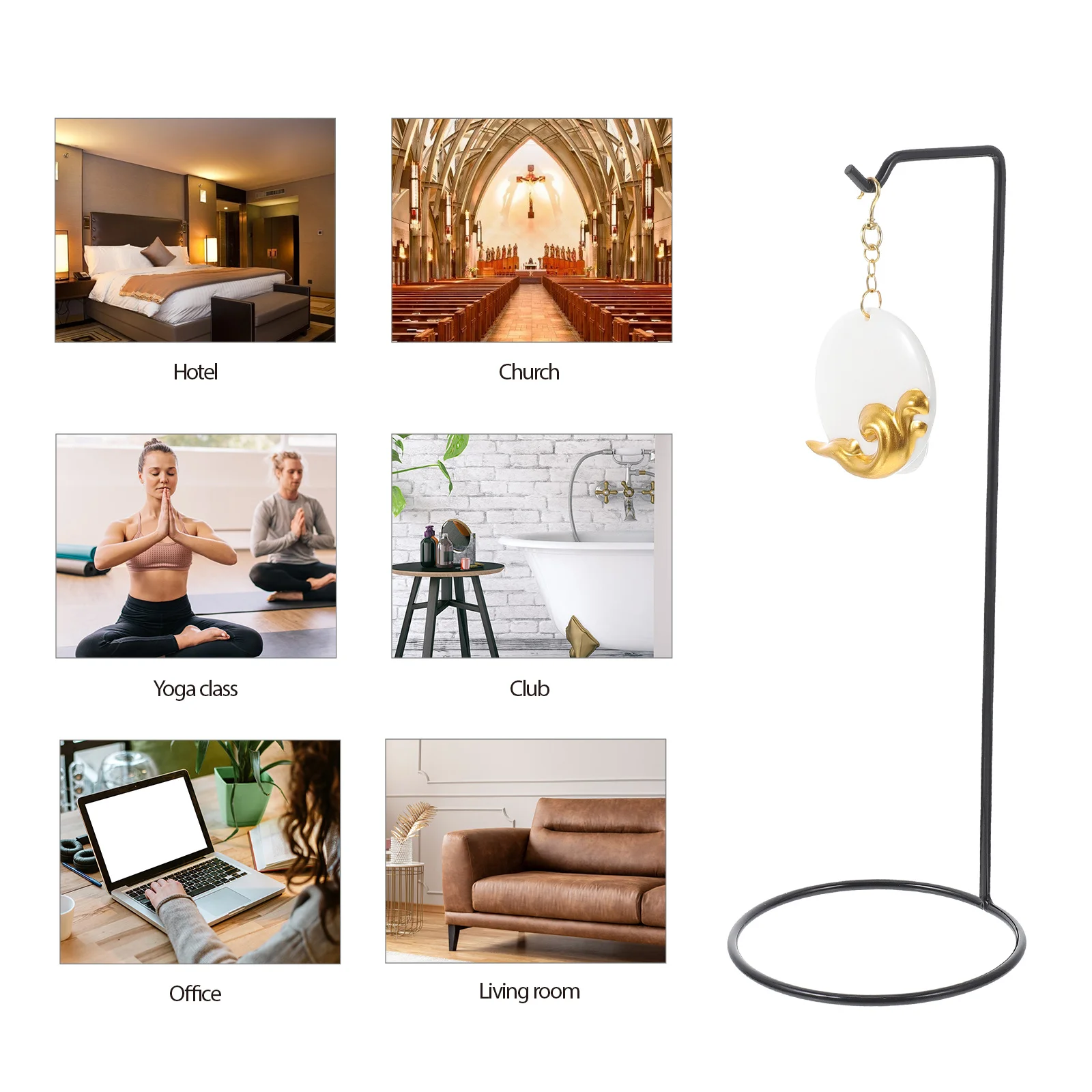 

Compact Hanging Backflow Incense Burner Decorative Ceramic Censer Aromatherapy Desktop Holder Office Home Incense Ornament