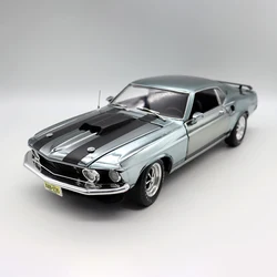 Diecast Alloy 1:18 Scale Ford Mustang BOSS 429 Cars Model Electroplated Color Adult Toys Classics Souvenir Gifts Static Display