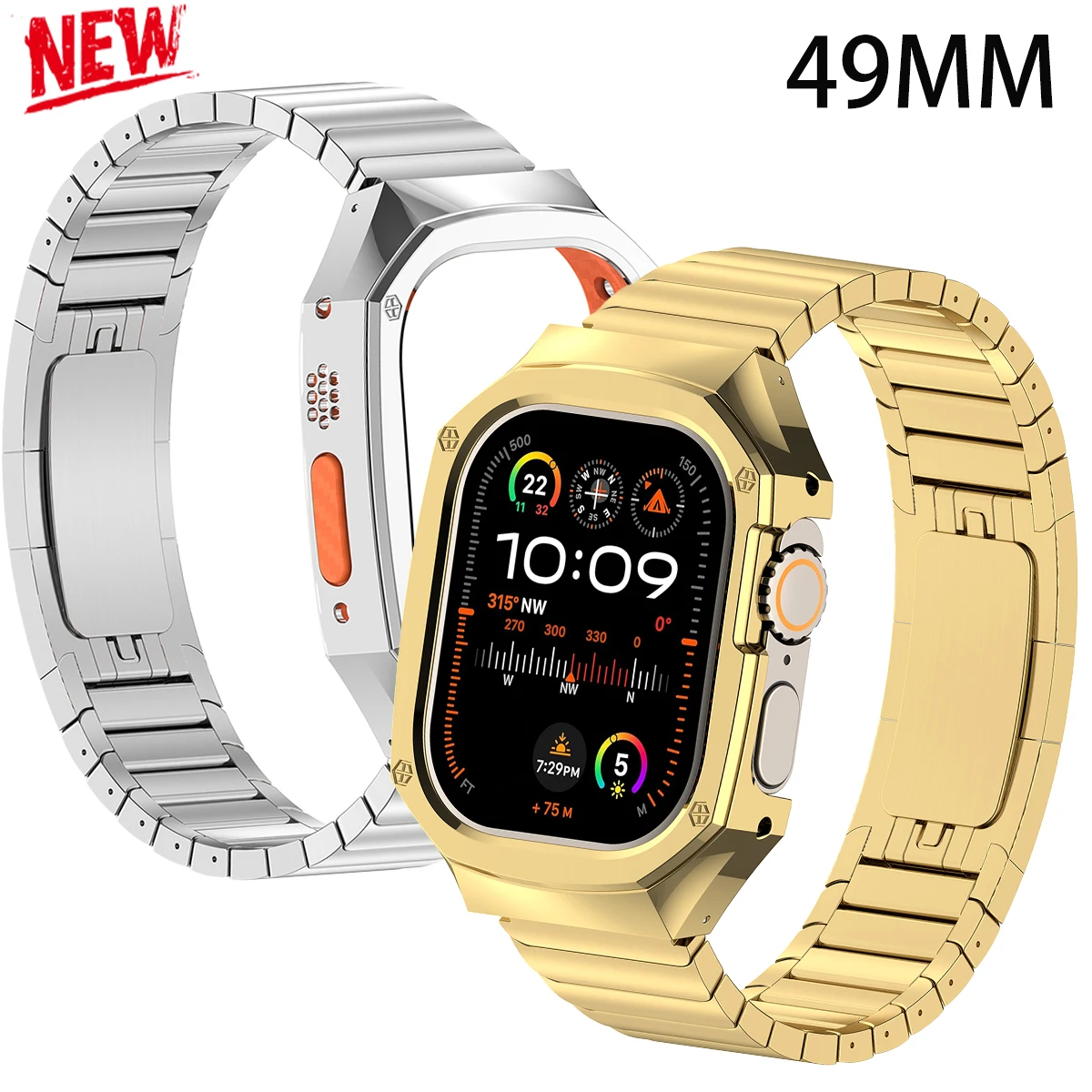 Luxury Watch Apple Bands - Ремешок и корпус из нержавеющей стали