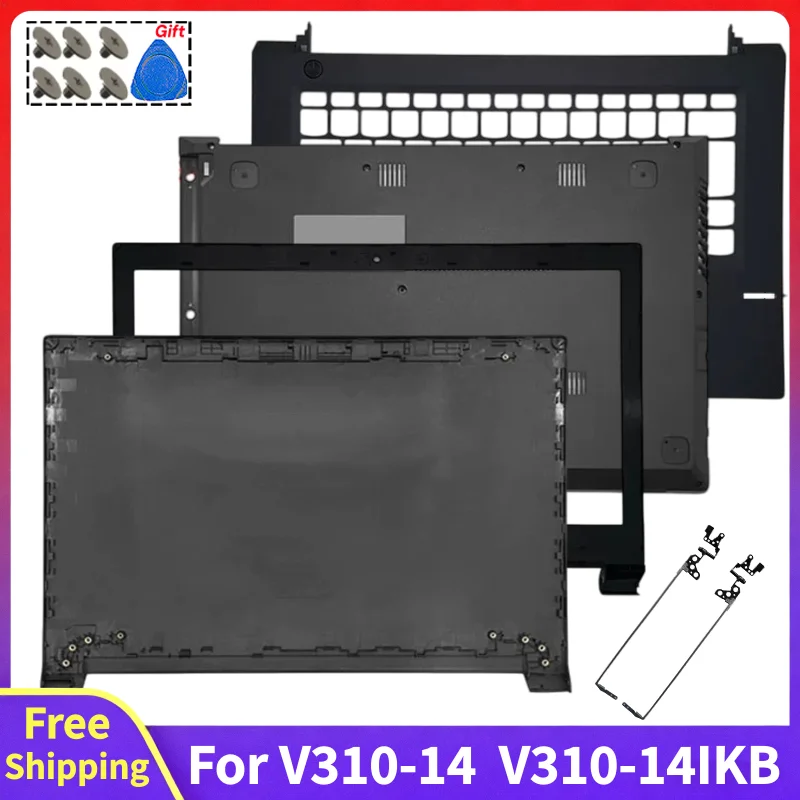 For V310-14 V310-14IKB V310-14ISK Replace Laptop Screen LCD Back Cover Rear Lid Top Case Front Bezel Palmrest Hinges Bottom Case