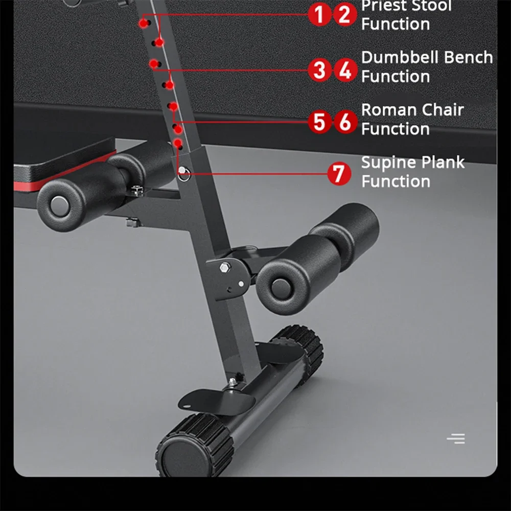 Standard  Exercise And Weightlifting Bench Utility Bench Adjustable Incline Seat Abdominal Bench Gym Equipment