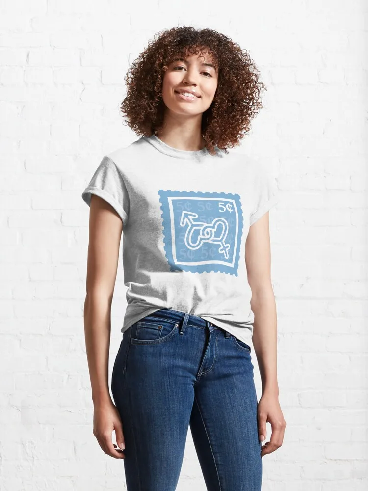 Gender Studies;Light Blue & White Stamps;College Womens Rights Major;Sexuality Equality Graduate School Class New Fashion Tees image 3