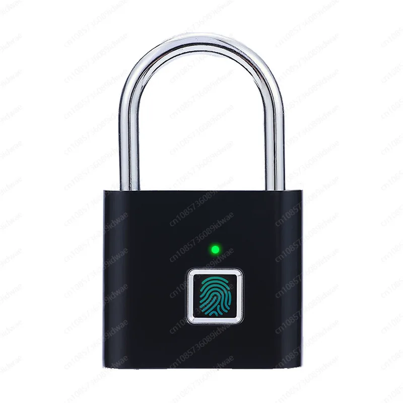 Smart fingerprint padlock outdoor waterproof anti-theft luggage zipper student dormitory cabinet rechargeable