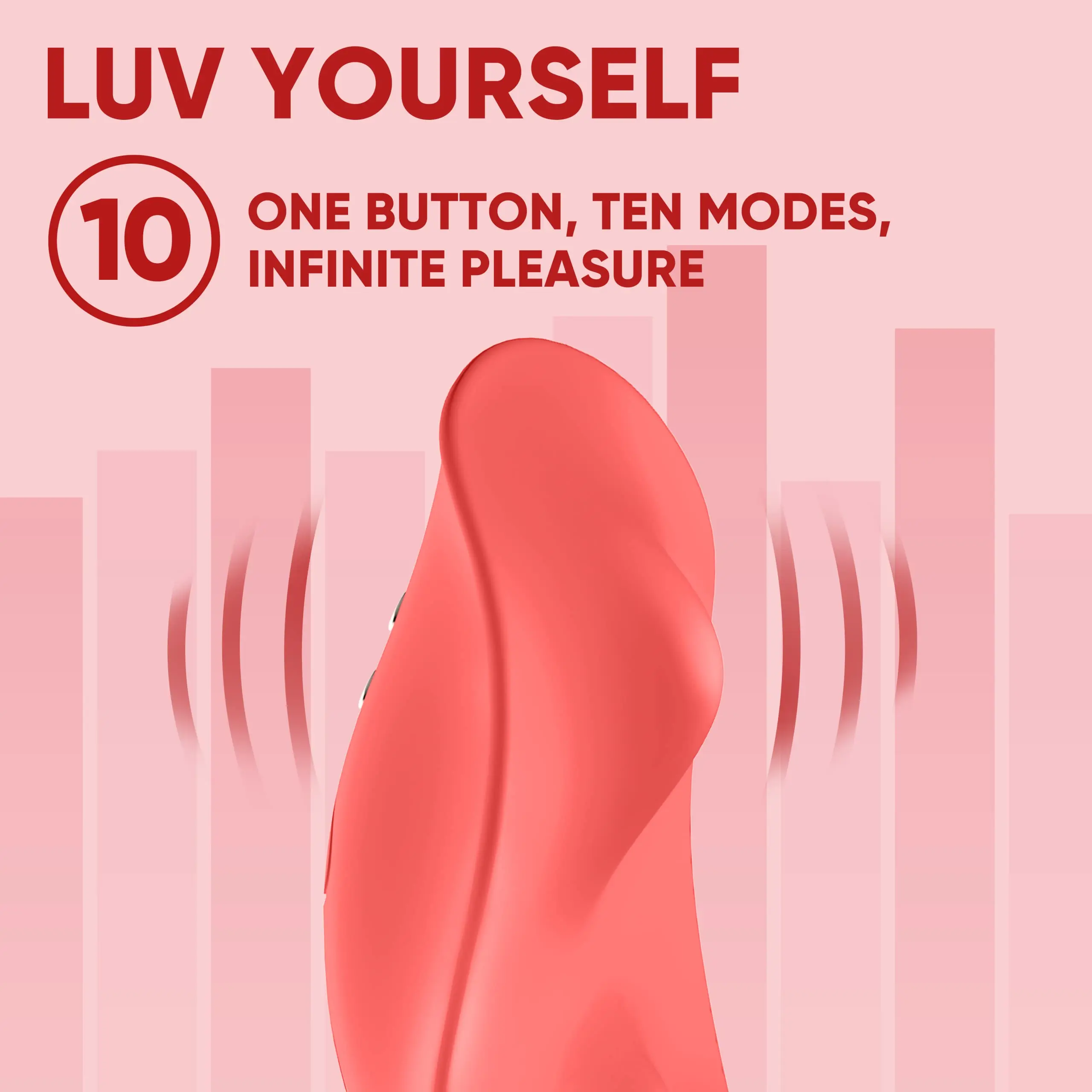 Luv Inc Panty Vibe-vibratore mutandine indossabile con telecomando mutandine Wireless uova vibranti a basso rumore 10 modalità di vibrazione Q