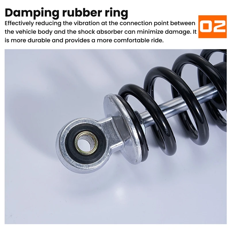 Super Sale Motorcycle Rear Shock Absorber with Spring 300MM 3000LB Steel Alloy Waterproof Replacement for JOG 100