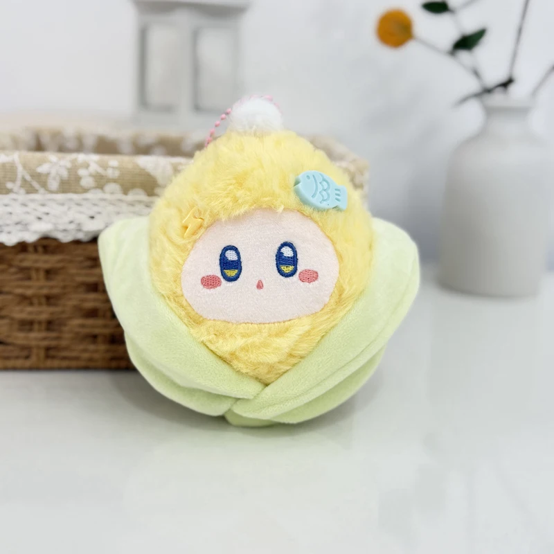 15 cm cartoon maïs pluche sleutelhanger schattige antropomorfe groente rugzak hanger voor kinderen kerst verjaardagscadeau