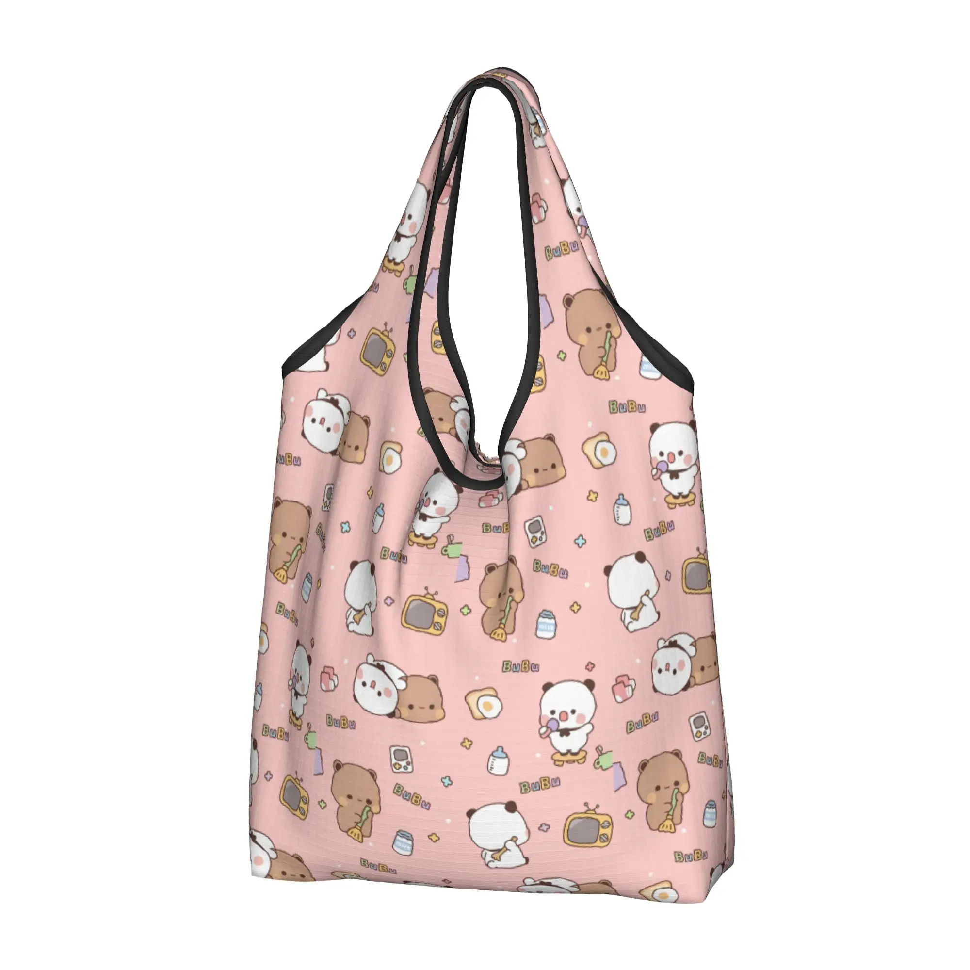 Fashion Printing Bubu Dudu Cartoon Mangas Tote Shopping Bags Portable Shoulder Shopper  Handbag