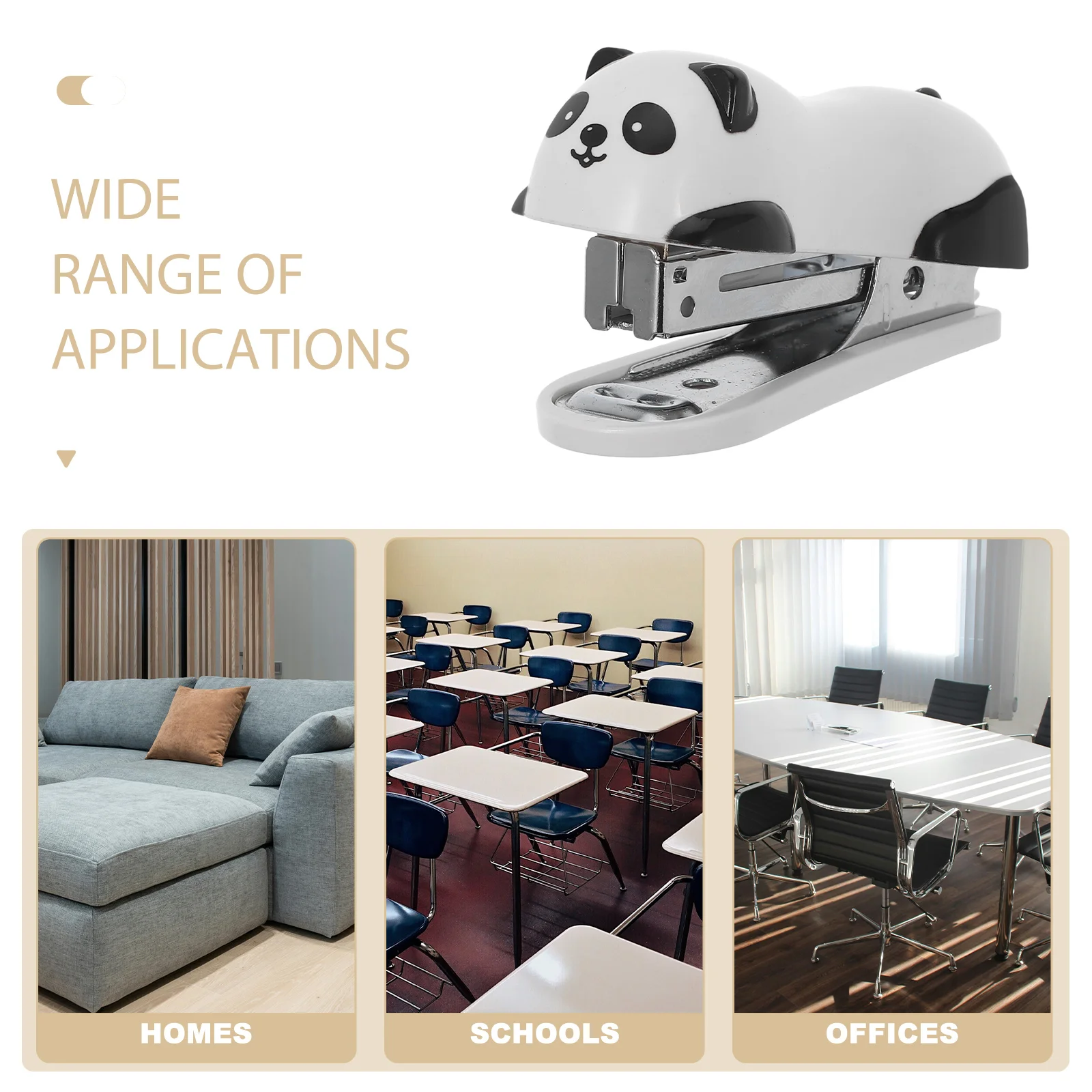 Panda Mini Desktop Stapler Hand Stapler Office Home Stapler mini stapler panda desktop stapler desk stapler