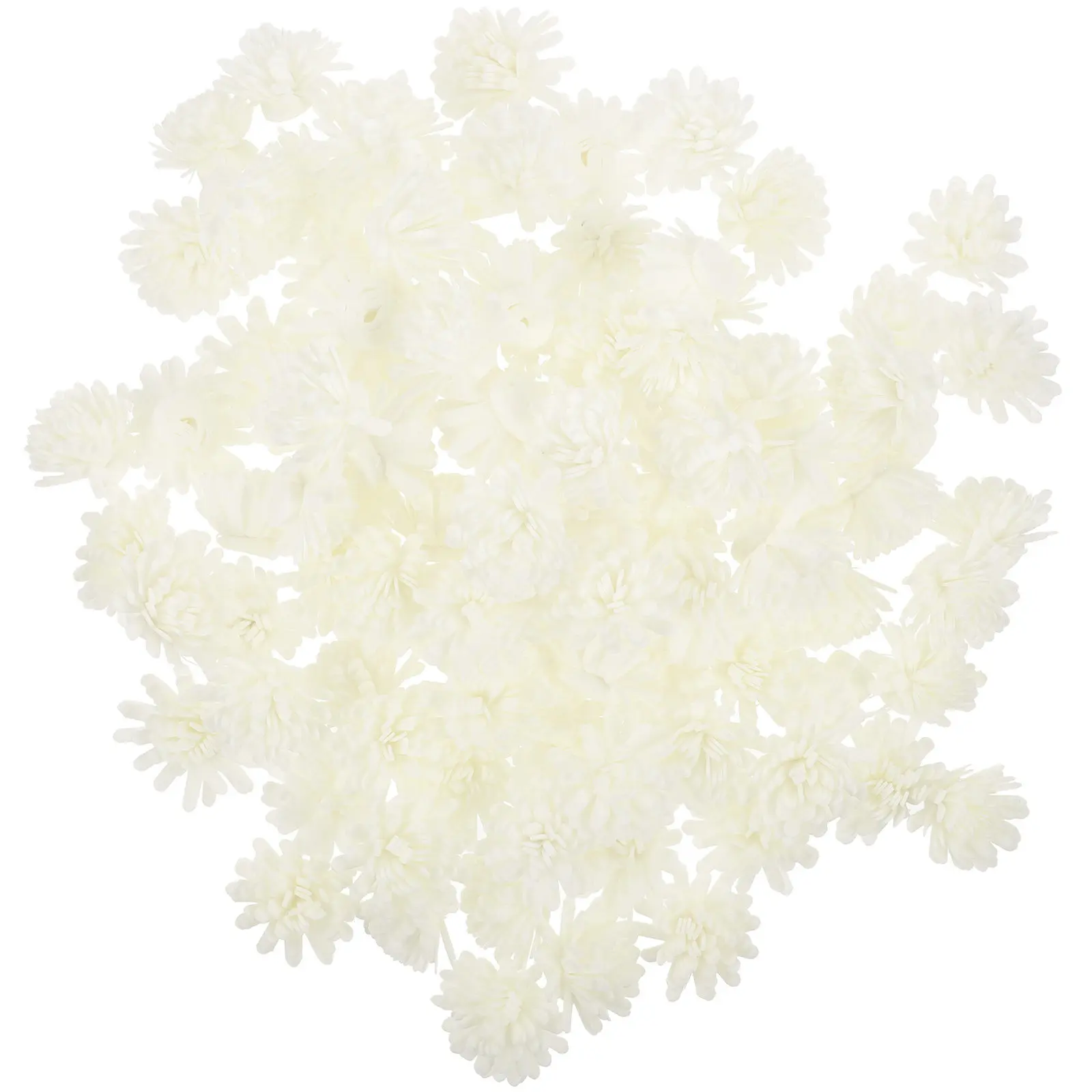 

100Pcs Artificial Chrysanthemum Aroma Flower Diffuser Heads Pe Material Mini Essential Oil Diffuser Accessories Home Office