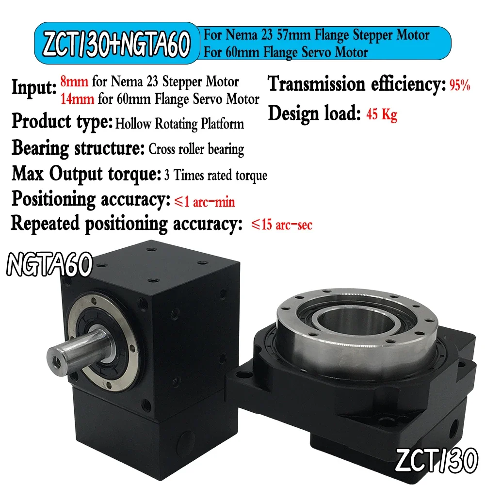 High Precision Hollow Rotating Platform Ratio 10-50:1 4 Axis/ 5 Axis/ R Axis,eplace Cam indexer/ DD motor for Cutting Tables CNC