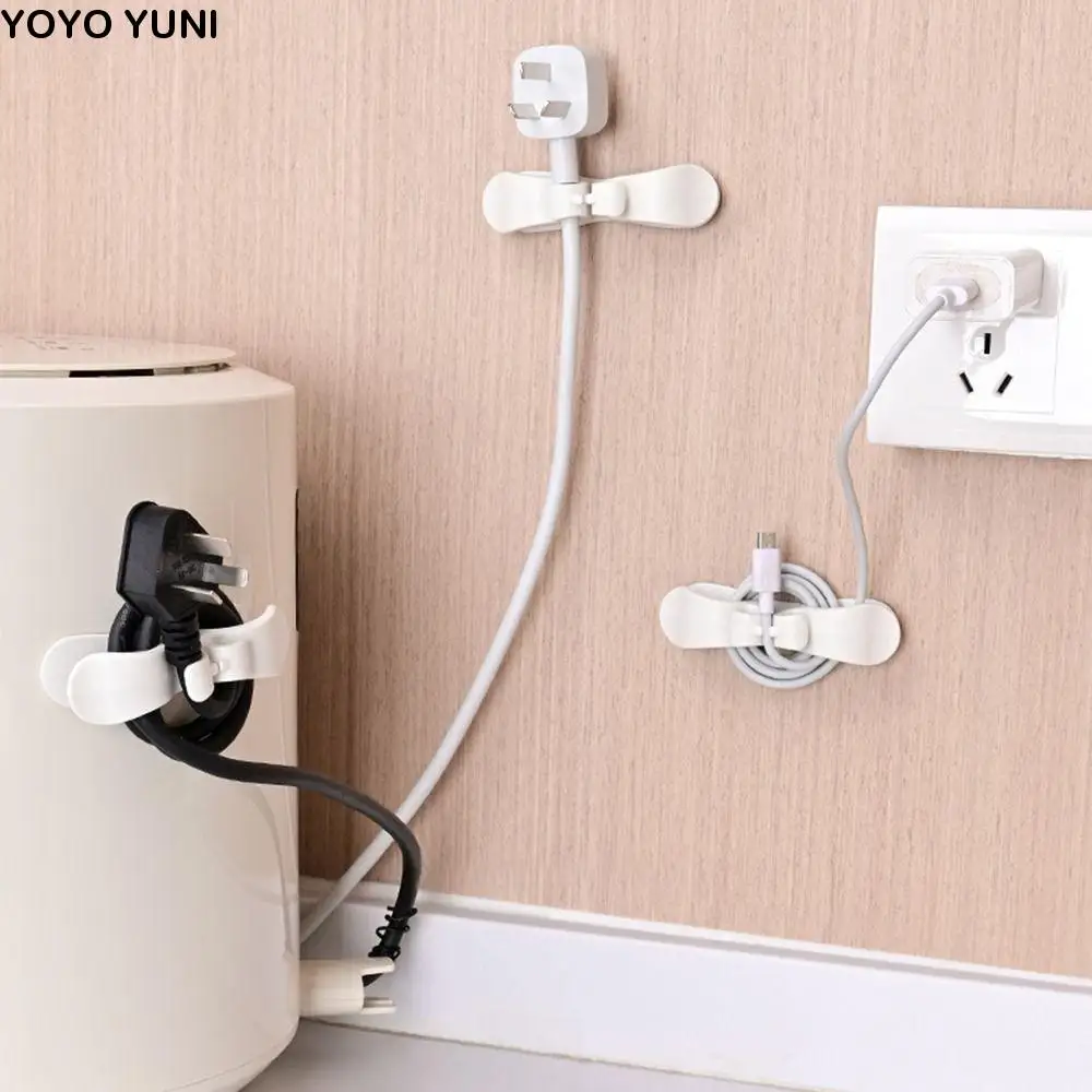 

Upgraded Appliances Cord Organizer Wire Fixer Self-Adhesive Kitchen Winder Multifunction Punch-free Power Cord Organizer