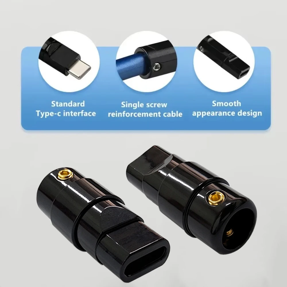 Metal Type C Earphone Housing USB C Shell Case DIY Cover for USB3.1 OTG Charger Data Cable Wire Plug