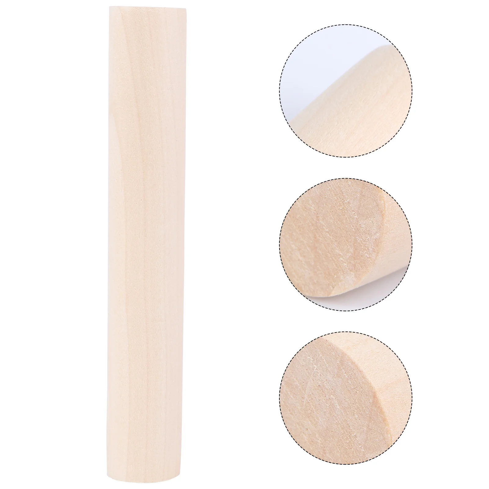 

16Cm Lotus Wood Rolling Pin Dumpling Skin Maker Ganmian Stick Roll For Noodles Bread Hand Polished Smooth Surface Easy Handle