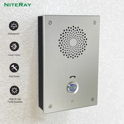 2022 Waterproof Sip Audio Door Phone Access Control System Gate Opener Intelligent Intercom for Office Parking Station Bank