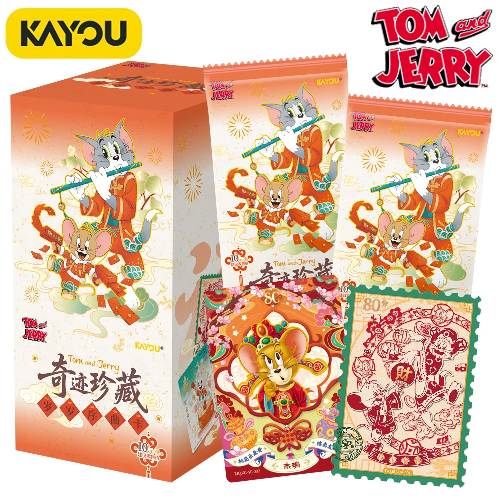 

Original KAYOU Tom and Jerry Rare Collection Cards for Kids Cartoon Animated Character Limited Good Luck Blessing Cards Gifts