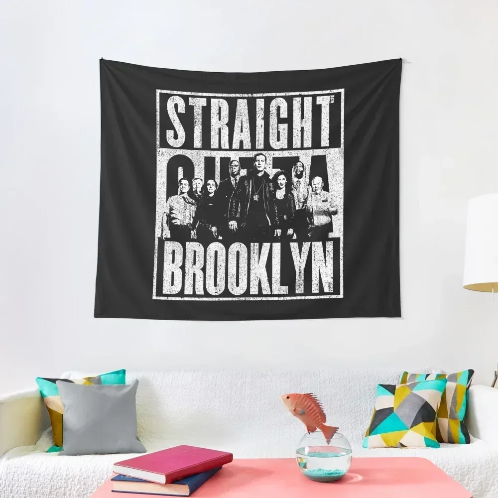 Straight Outta Brooklyn Tapestry Room Ornaments Wall Carpet Decoration Bedroom Tapestry