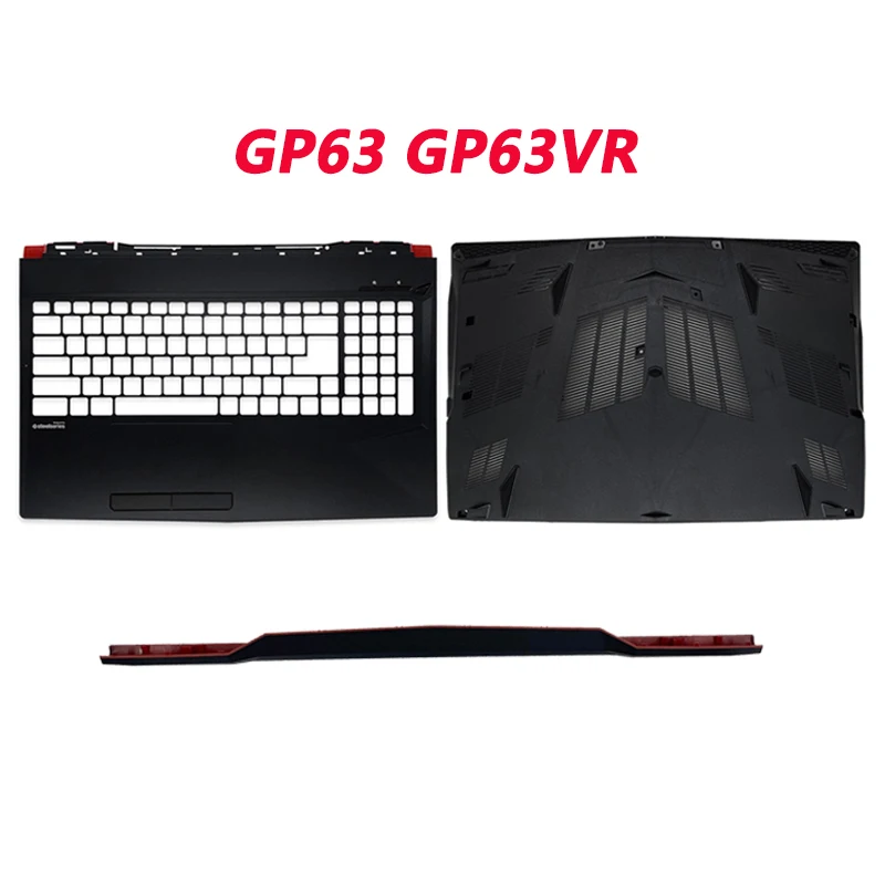 New Palrmest For MSI GP63 GP63VR Series Upper Top Case Lower Cover Bottom Base Case C D Shell New