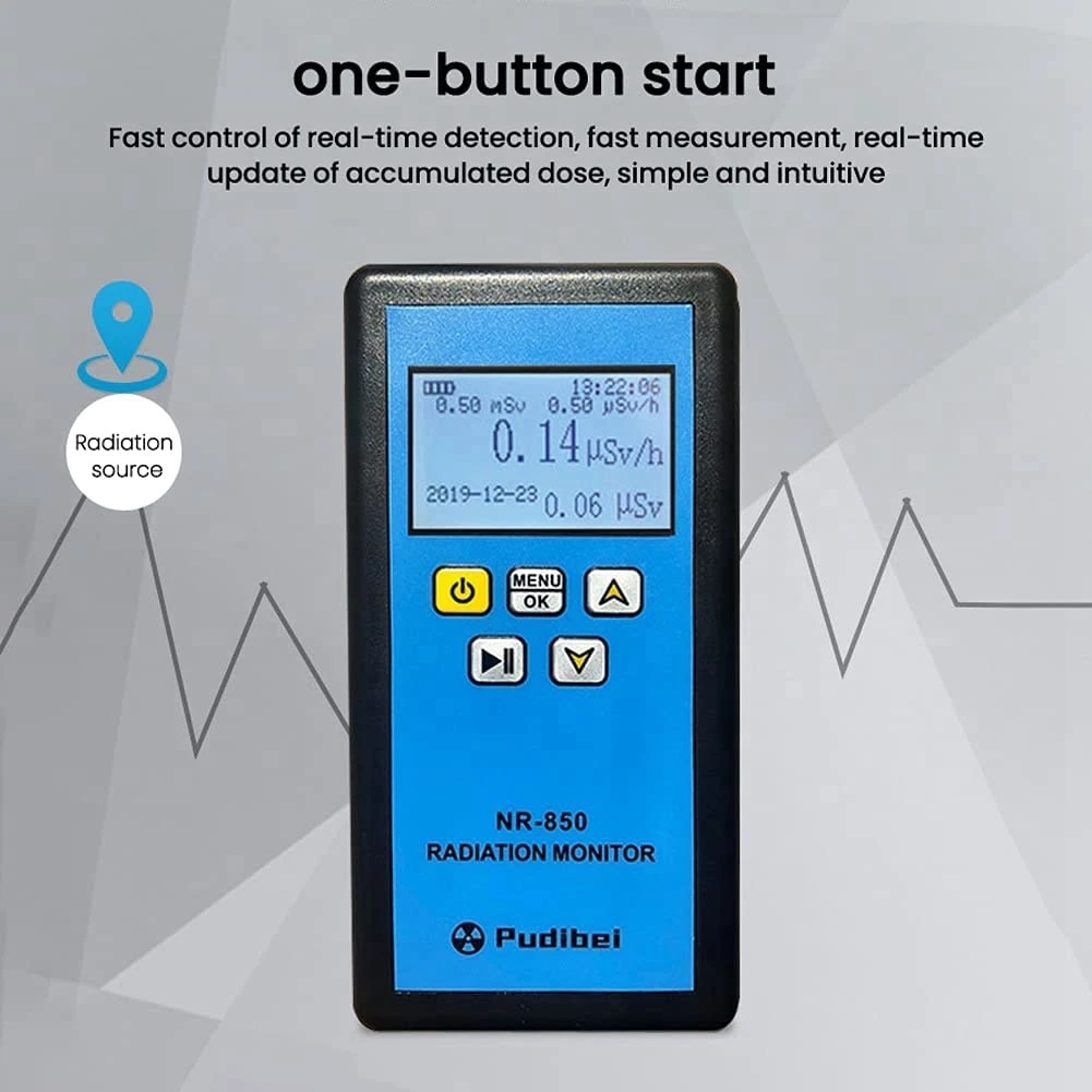 Pudibei-contador Geiger portátil, Detector de radiación Nuclear, pantalla, probador radiactivo, contador Geiger, Detection-NR-950