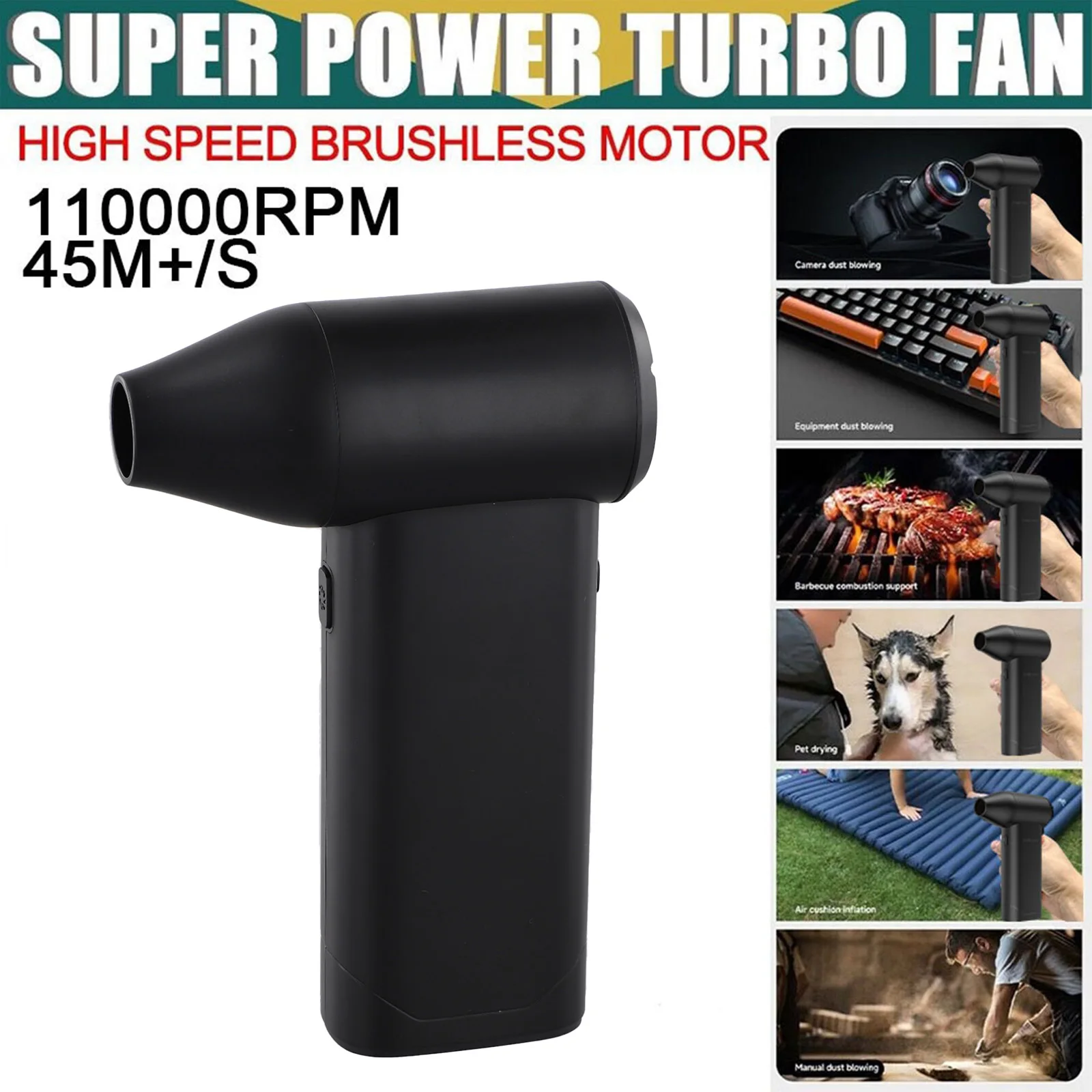 Jet Blower Turbofan Brushless Motor Electric Jet Fan Super Jet Fan X5 Jet Blower Blower Violent Mini Jet Blower