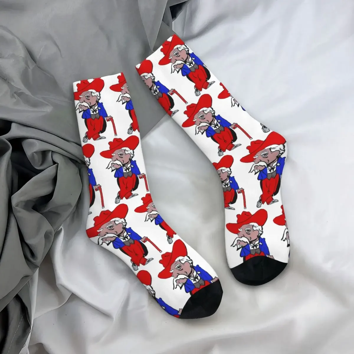 Col. Reb-Chaussettes bleues Harajuku, bas absorbant la transpiration, chaussettes longues toutes saisons, accessoires pour cadeau d'anniversaire unisexe