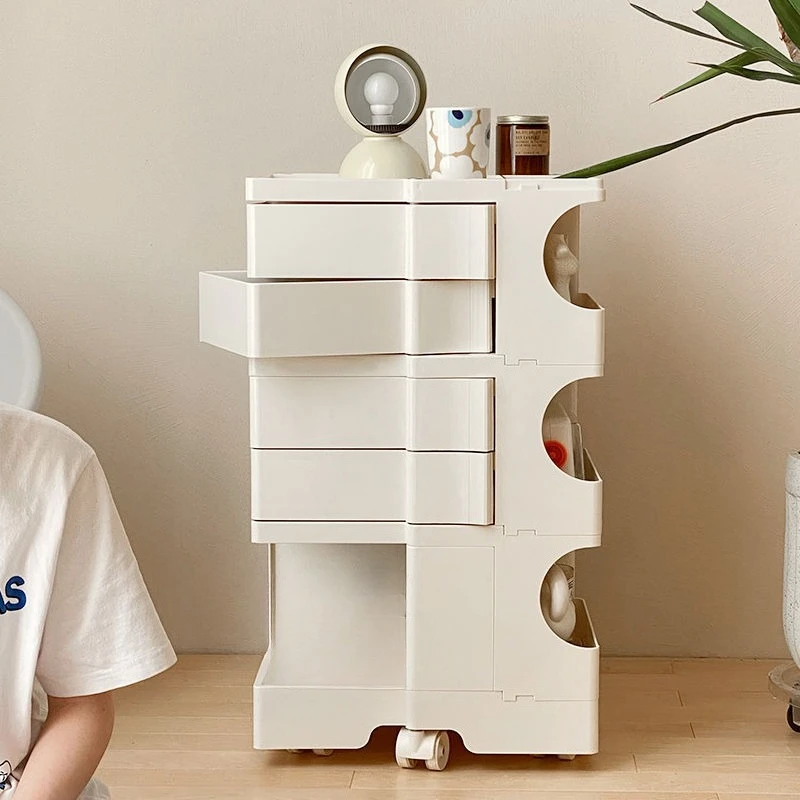 

Storage Rotar Creative Cosmetic Storage Simple Bedside Table Snack Cabinet Bobby Cabinet Multi-layer