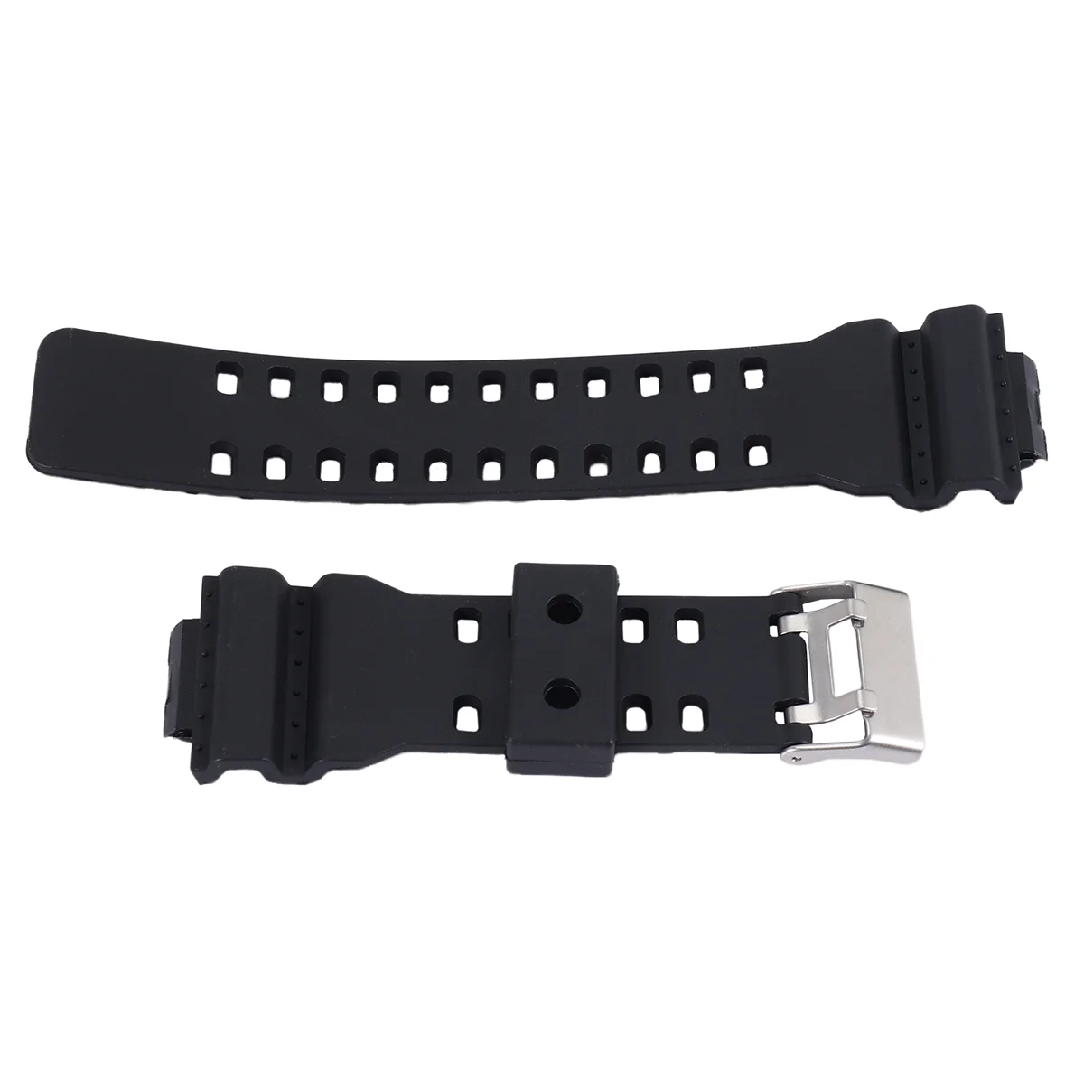 Natural Resin Replacement Watch Band Strap , for GD120/GA-100/GA-110/GA-100C(Black)