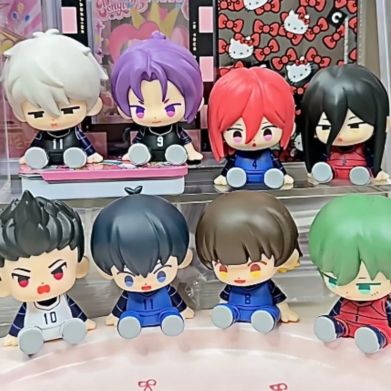 Caja ciega de la serie de figuras sentadas con cerradura azul, auténtica, Kiyomizu Ichi Ito Shin, juguete de moda, adorno de escritorio, regalos para niñas