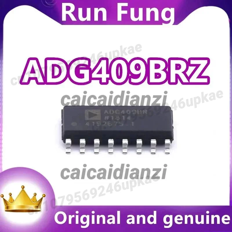 

5 шт./лот, новый оригинальный ADG409BRZ ADG409, 2-канальный ИС-переключатель 4:1, 100 Ом, 16-SOIC