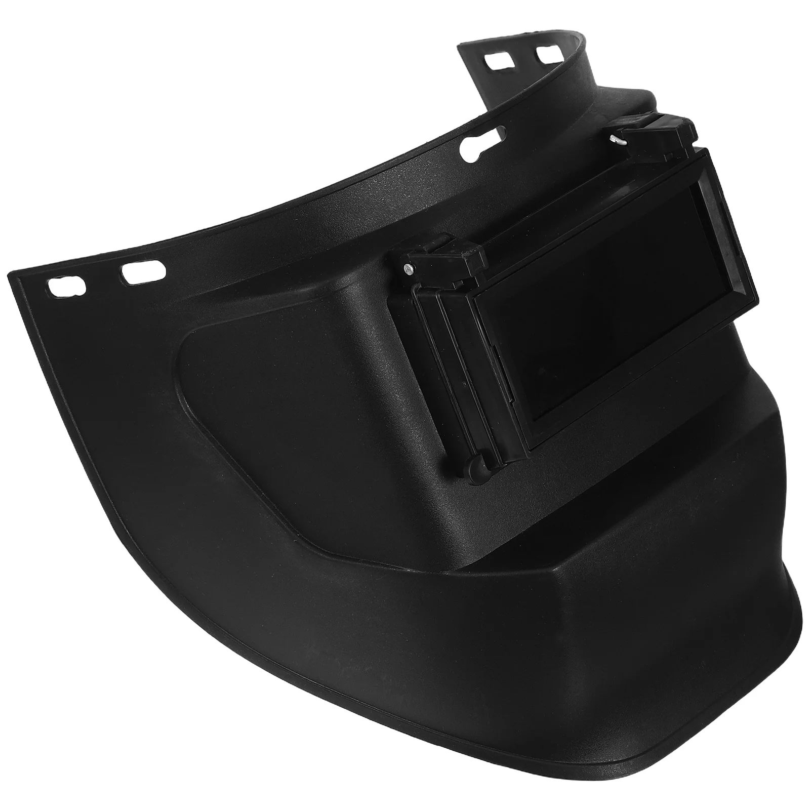 

Face Mask Black Aluminum Frame Wide-View Visor Secure Headgear Electric Welding Shield Lightweight Durable For Men
