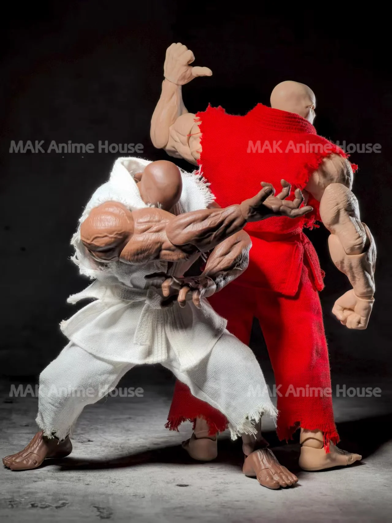 1/12 Lose Kampfkunst Uniform Kleidung Set Modell Fit 6 "Romankey UMS003 Big Guy Männlicher Soldat Action Figur Starke körper Puppen