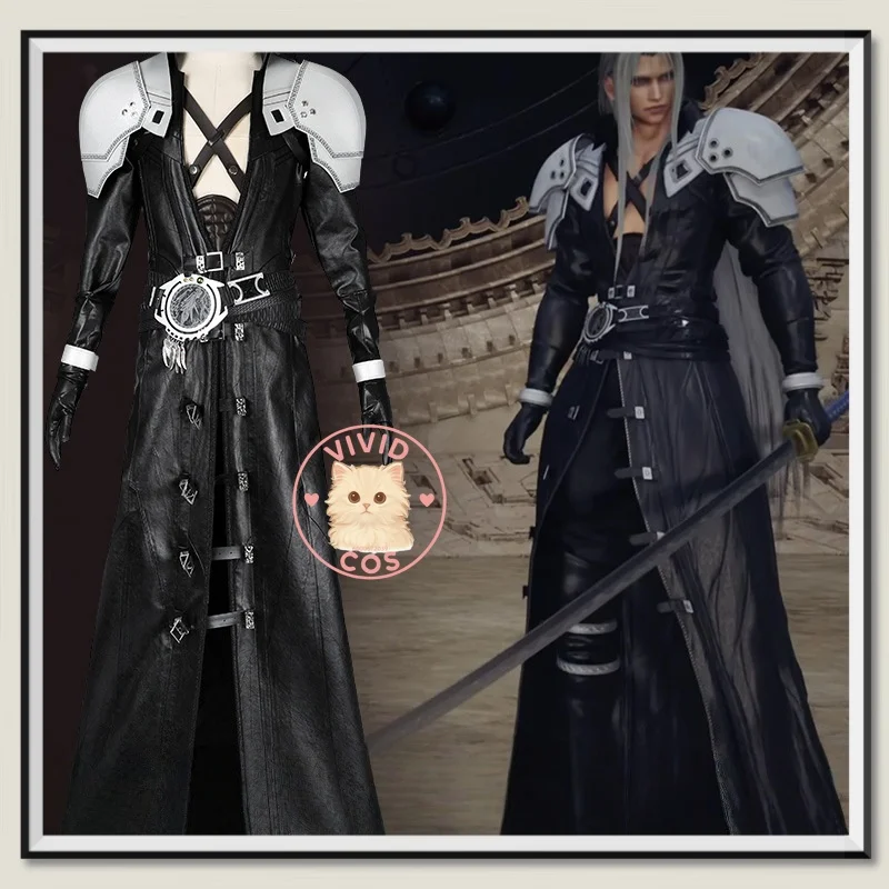 

Crisis Core：Final Fantasy VII Sephiroth Cosplay Costume Anime-style Games Complete Men's Clothing Set Two-dimensional in Stock