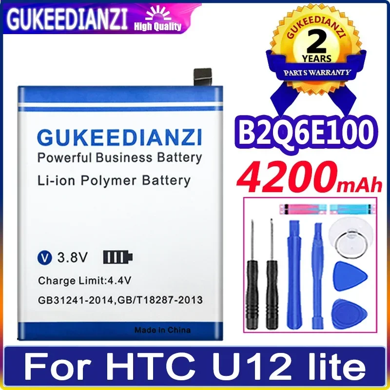 

Сменный аккумулятор GUKEEDIANZI 4200 мАч для HTC U12 Life U12life U 12 life (не для U12) 2Q6E1