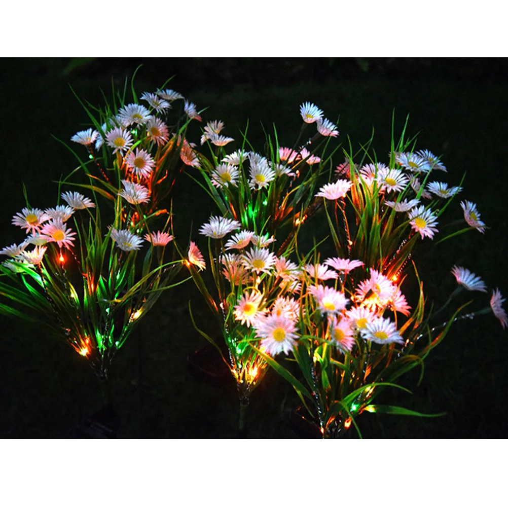 

2pcs Solar LED Flower Lights Waterproof Garden Decoration for Outdoor Balcony Lawn Patio L Lamp StakeLights