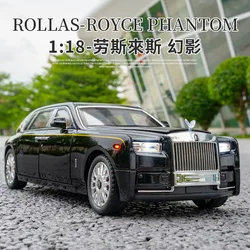 1:18 Rolls Royce PHANTOM Alloy Luxy Car Model Diecasts Metal car Collect Simulated Decorations Sound & Light Gifts For Kids A620