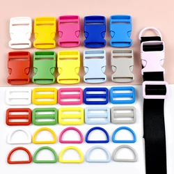 32/38mm Plastic Ring Buckle for Backpack Strap Release Closure Clasp Webbing Tri-Glide Slider Hooks DIY Sewing Accessories