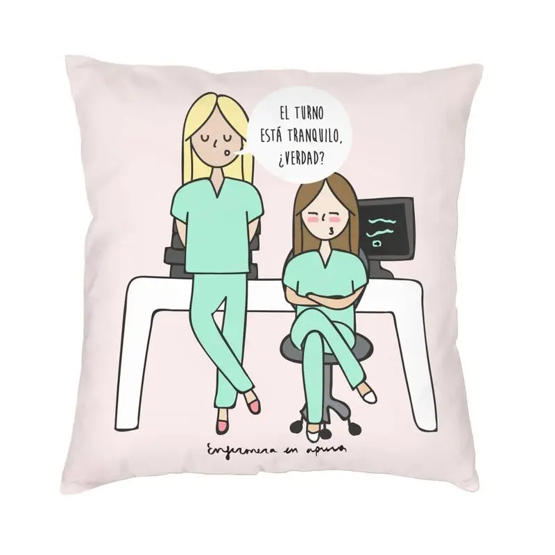 

Fashion Aesthetic Doctor Nurse Enfermera Throw Pillow Case Decoration Custom Square Cushion Cover 45x45cm Pillowcover for Sofa