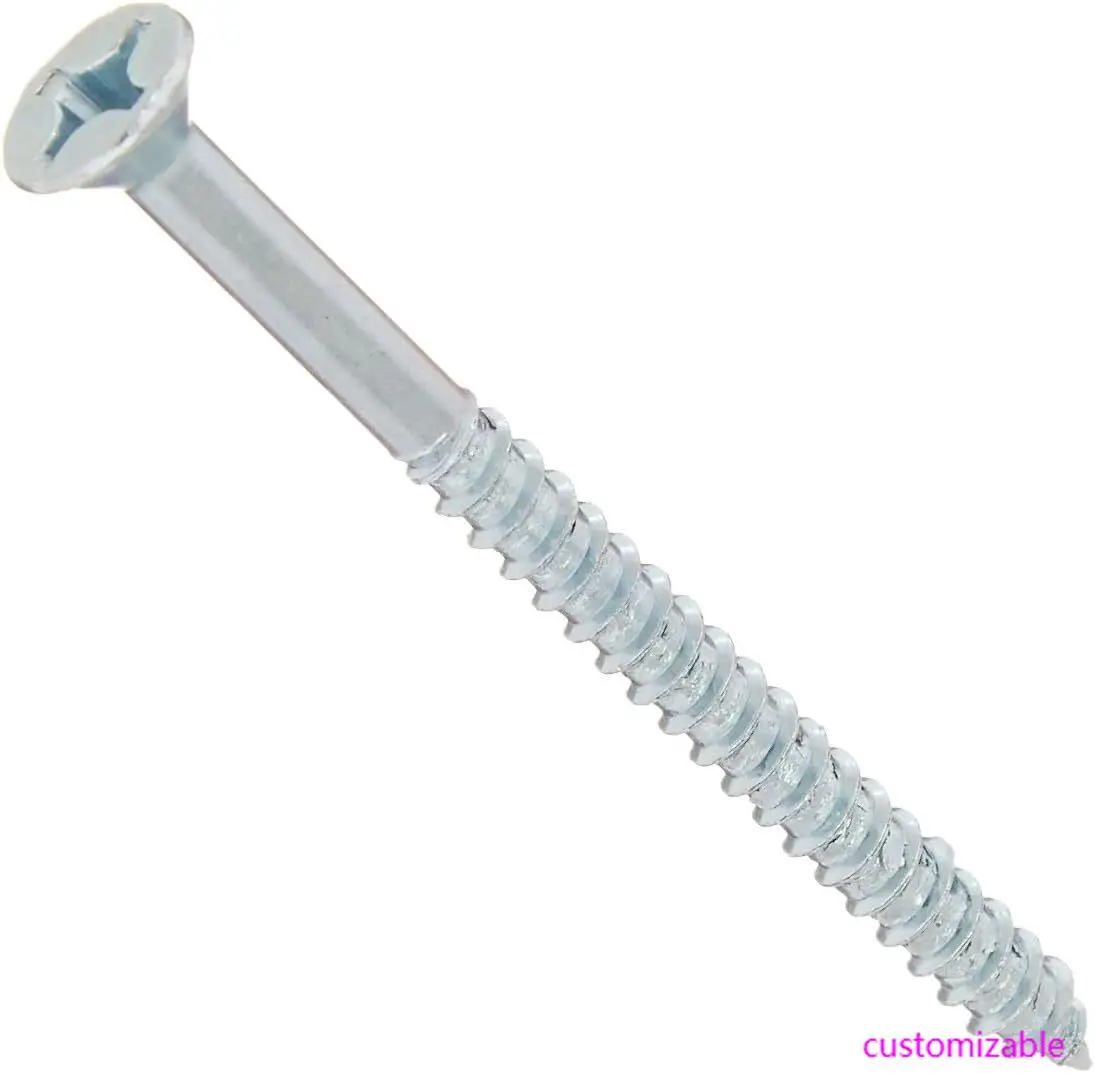 40846 Sekrup Kayu Phillips Kepala Datar # 10 x 2-1/2" (25-Paket)