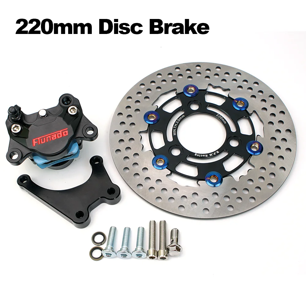 

Motorcycle Universal 84mm Brake Caliper Set With 220mm Brake Disc Bracket B For Honda Suzuki Yamaha Fuxi JOG