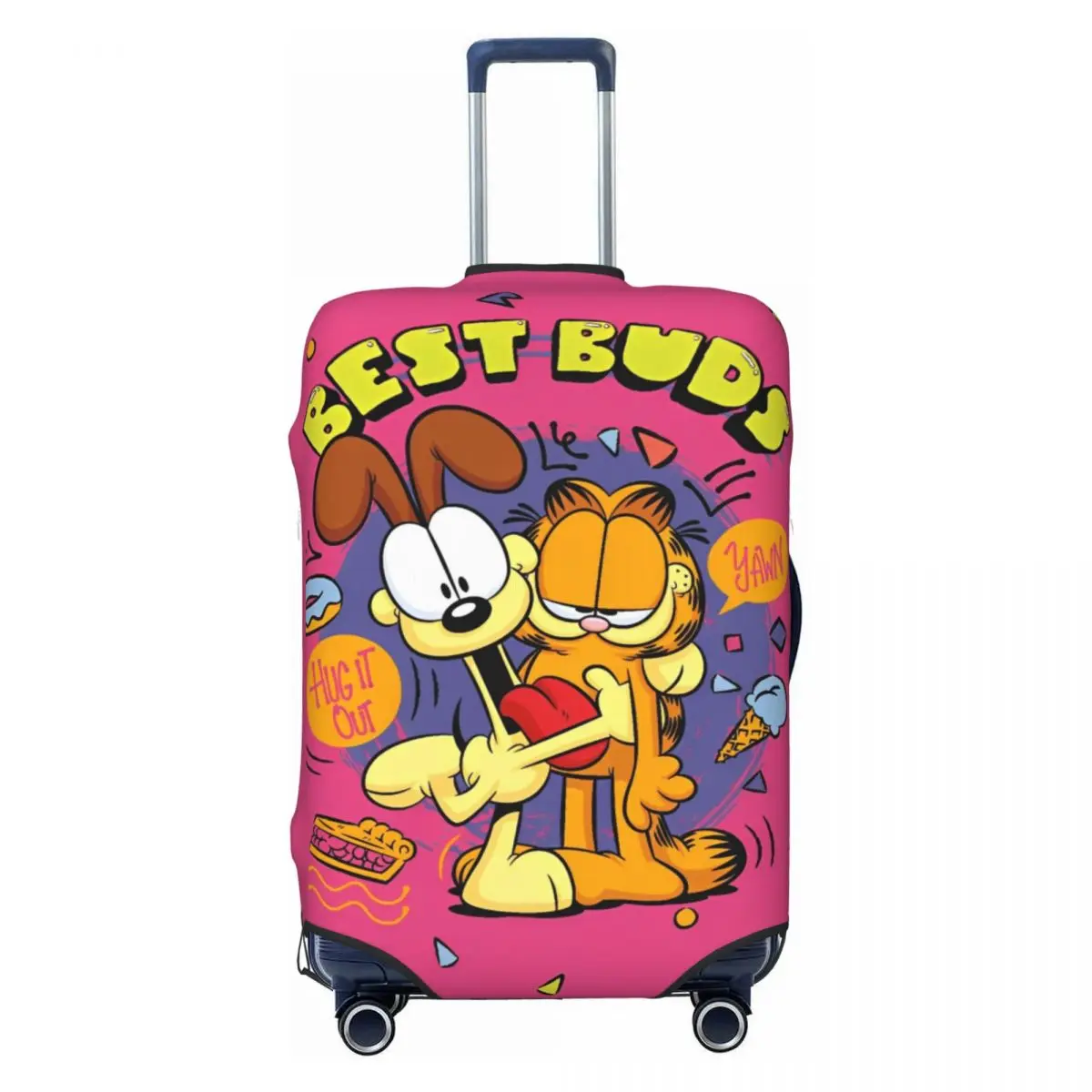 Cartoon G-Garfield The Cat Luggage Cover Fits 18-32 Inch Suitcases Elastic Suitcase Cover Protector Travel Accessories